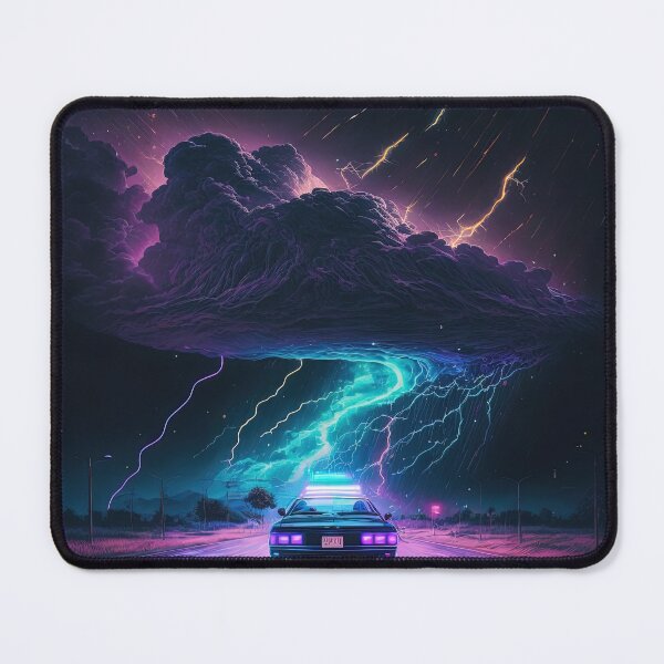Item preview, Car driving through lightning designed and sold by artyficial-.