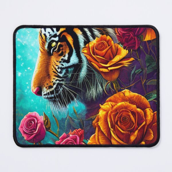 Item preview, Tiger and Roses designed and sold by studiobrazuka.