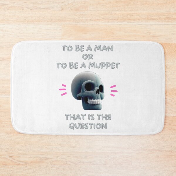Item preview, Man or Muppet cool funny design designed and sold by Ricardo Gutierrez.