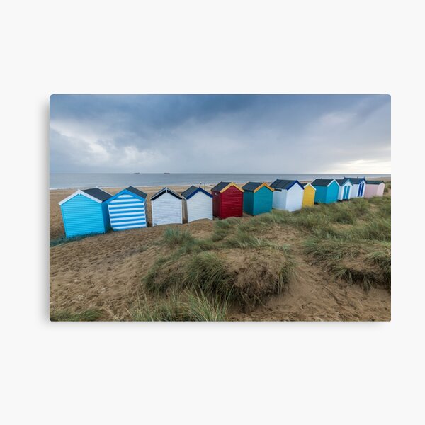 Colourful Beach Huts at Southwold Canvas Print