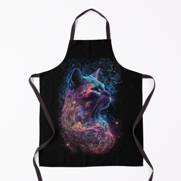 Item preview, Cosmic Glowing Magical Galaxy Cat designed and sold by artra-shop.