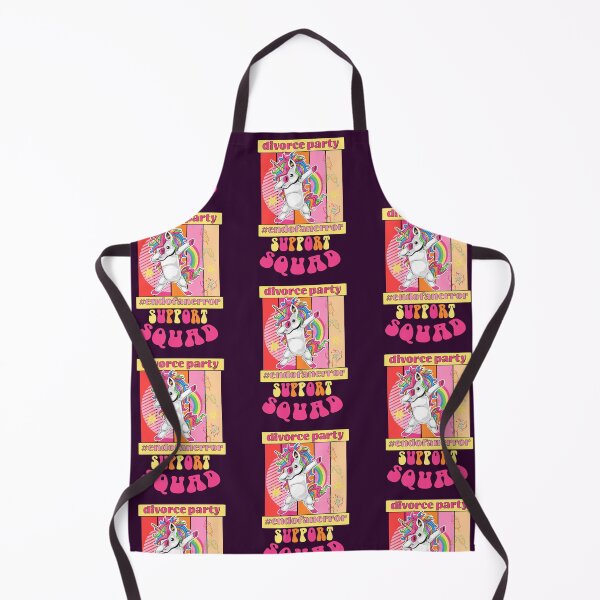 Item preview, Funny Divorce Party Retro Rainbows & Unicorn Support Squad designed and sold by tamdevo1.