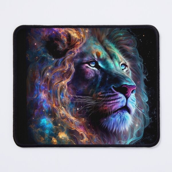 Item preview, Cosmic Glowing Magical Galaxy Lion designed and sold by artra-shop.