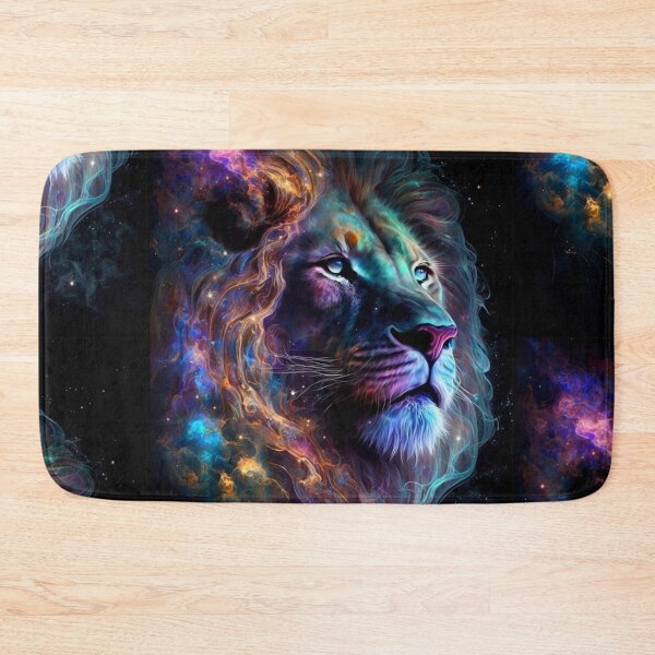 Item preview, Cosmic Glowing Magical Galaxy Lion designed and sold by artra-shop.