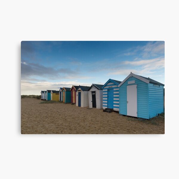 Beach Huts at Southwold Pier Canvas Print