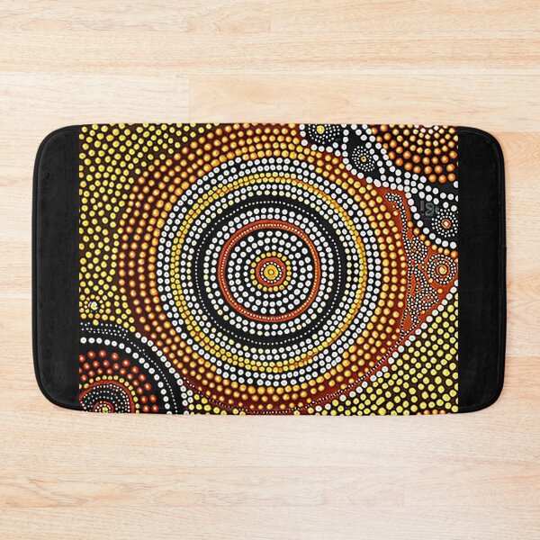 Item preview, Australian Aboriginal styled dot painting artwork 3 designed and sold by SvarunPogani.