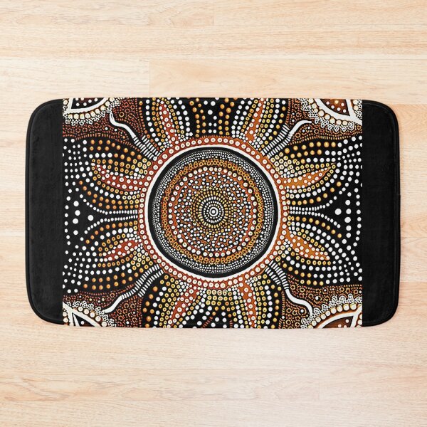 Item preview, Australian Aboriginal styled dot painting artwork 4 designed and sold by SvarunPogani.