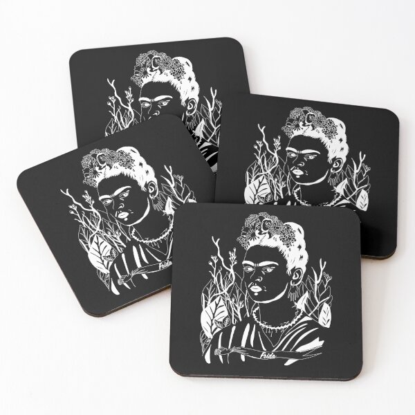 Item preview, Frida khalo in black and white  designed and sold by El Brown Mercado.