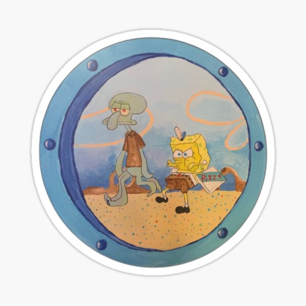 Aperçu de l'œuvre Fenêtre Bob l'éponge créée et vendue par BIKAB.