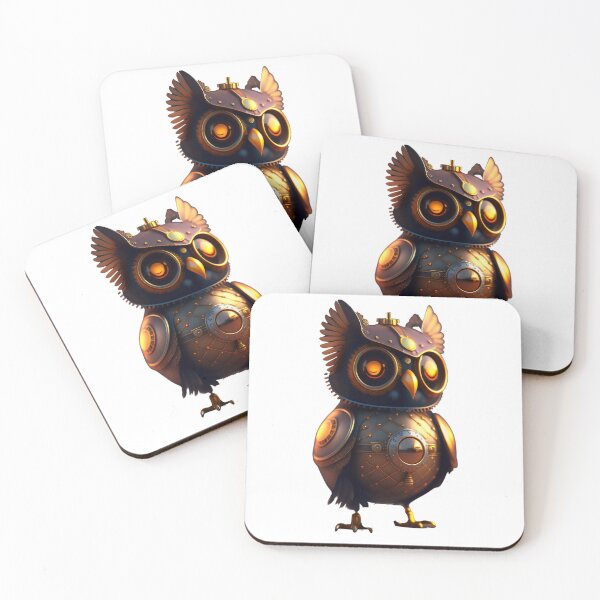 Item preview, owl steam punk ai designed and sold by aipaint.