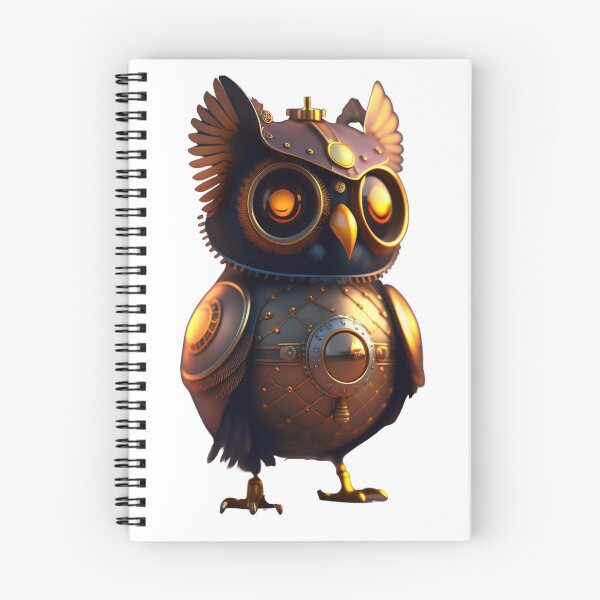 Item preview, owl steam punk ai designed and sold by aipaint.