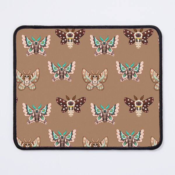 Item preview, Cute Kawaii Chibi Moths in Tan and Brown designed and sold by Marymarice.