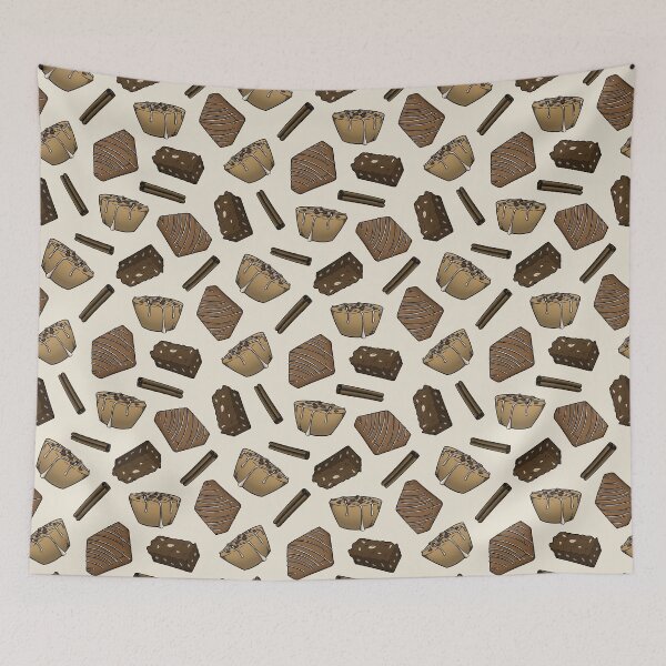 Item preview, Chocolate Addiction Baked Goods Seamless Pattern Design designed and sold by CreativeDraws42.