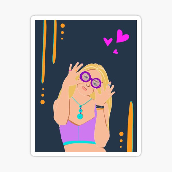 Pop art style diva Sticker