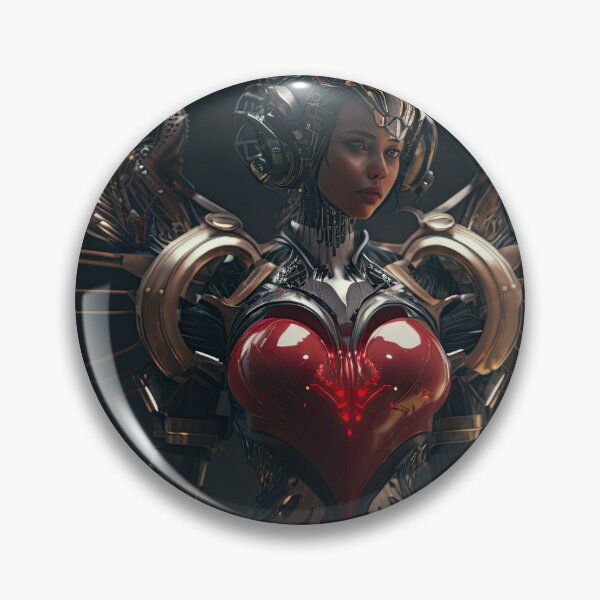 Item preview, Technocupid - Valentine's Love Android Love Heart  - Original Artwork designed and sold by CloudofKnowing.