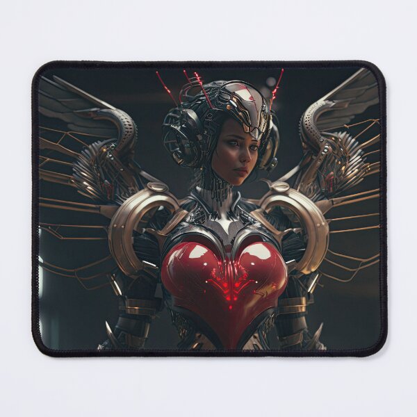 Item preview, Technocupid - Valentine's Love Android Love Heart  - Original Artwork designed and sold by CloudofKnowing.