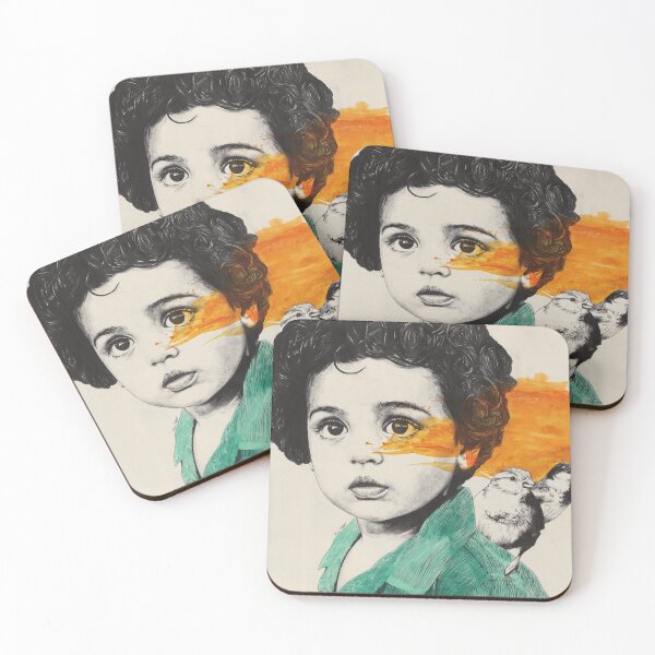 Item preview, Spitting Black | little child with birds realistic portrait designed and sold by Marco Paludet.