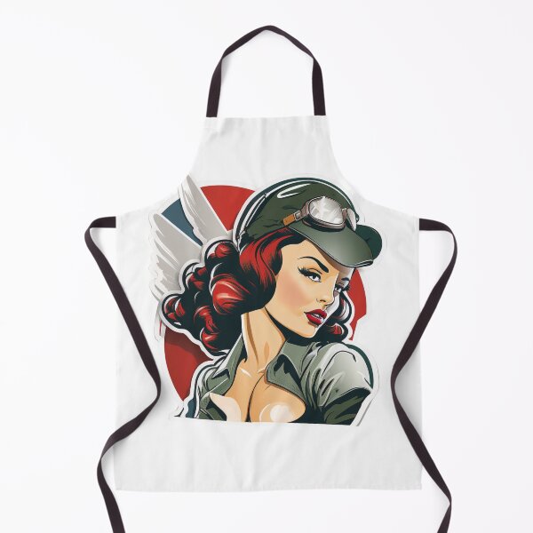 Item preview, Military Aviator Pinup Girl designed and sold by CombatCreatives.