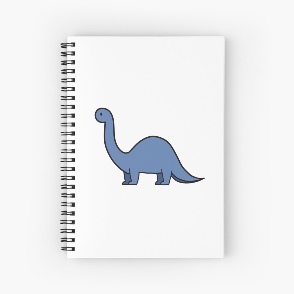 Dinosaur Biking Roller Skating Drawing Sketch Notebook Spiral