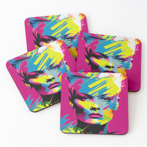 Item preview, Abstract colorful pop art style woman portrait designed and sold by loucaski.