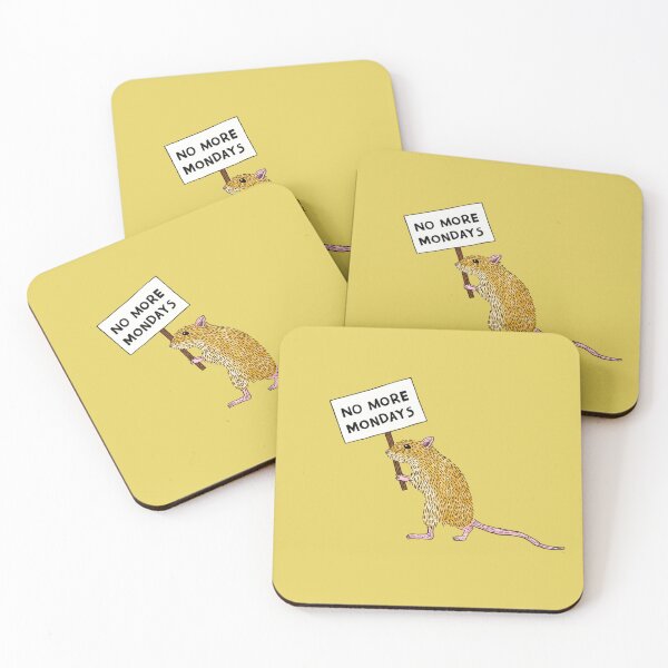 Item preview, Monday Hating Gerbil With Cute Protest Sign designed and sold by Martina Scott.