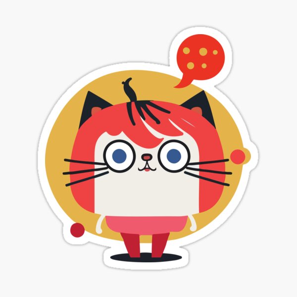 cute kitten kawaii' Sticker