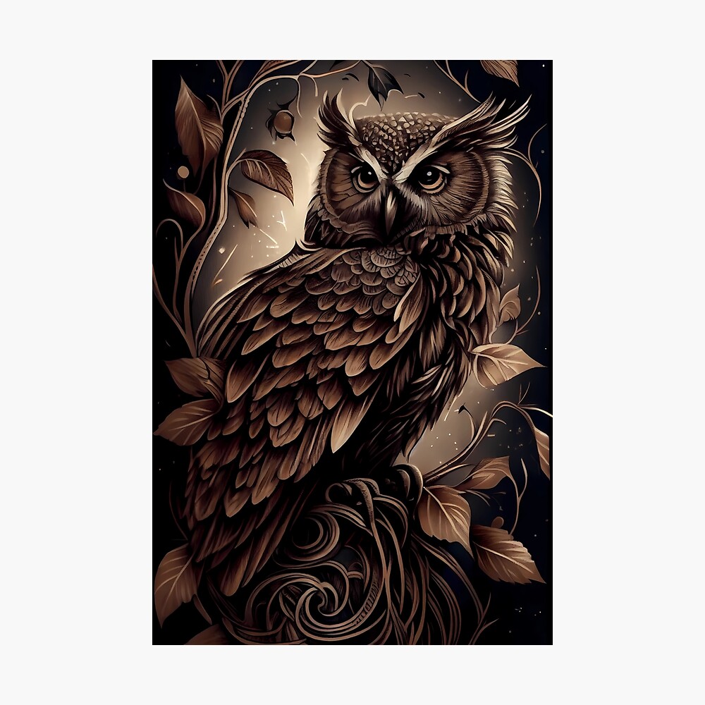 Barred Owl Tattoo by Marvin Silva TattooNOW