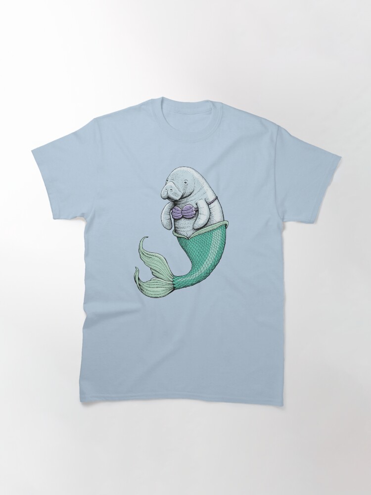 Thumbnail 3 von 7, Classic T-Shirt, Seekuh Meerjungfrau designt und verkauft von HabbyArt.