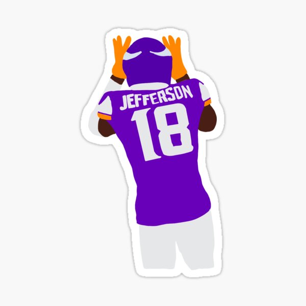 Justin Jefferson Mirror GOAT - Justin Jefferson - Sticker