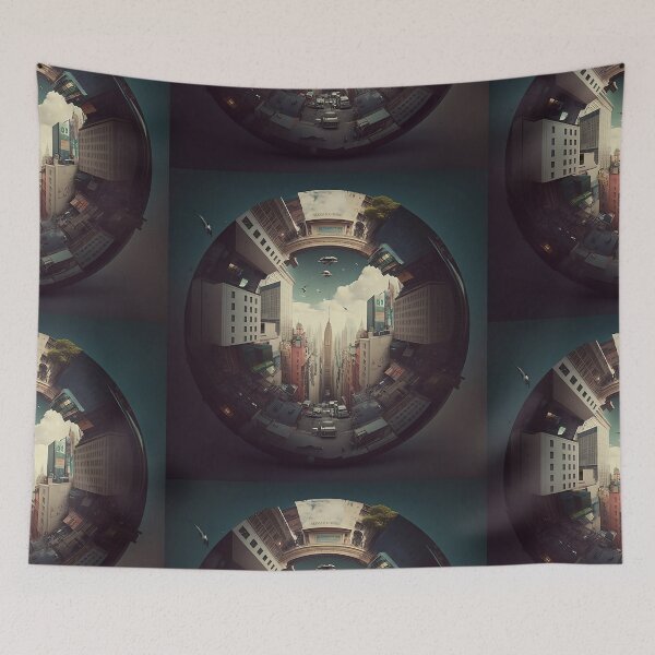 Item preview, Abstract City Globe Design designed and sold by EnzoZs.