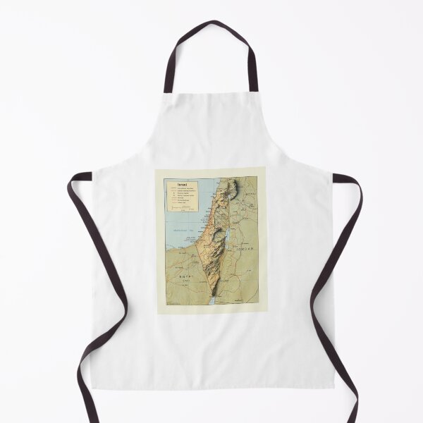 Item preview, 1988 Israel Shaded Relief Map 3D digitally-rendered designed and sold by ThinkAboutMaps.