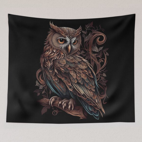 Item preview, Tattoo artwork owl designed and sold by TourDePassion.
