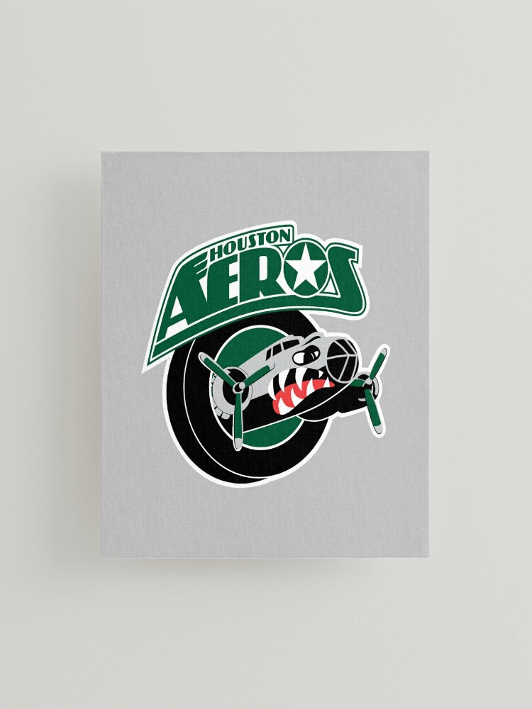 Houston Aeros defunct hockey team emblem vintage | Mounted Print