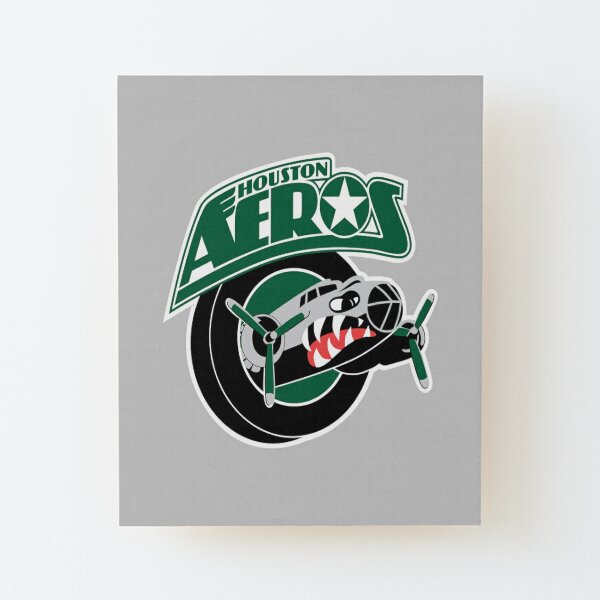 Houston Aeros defunct hockey team emblem vintage | Mounted Print