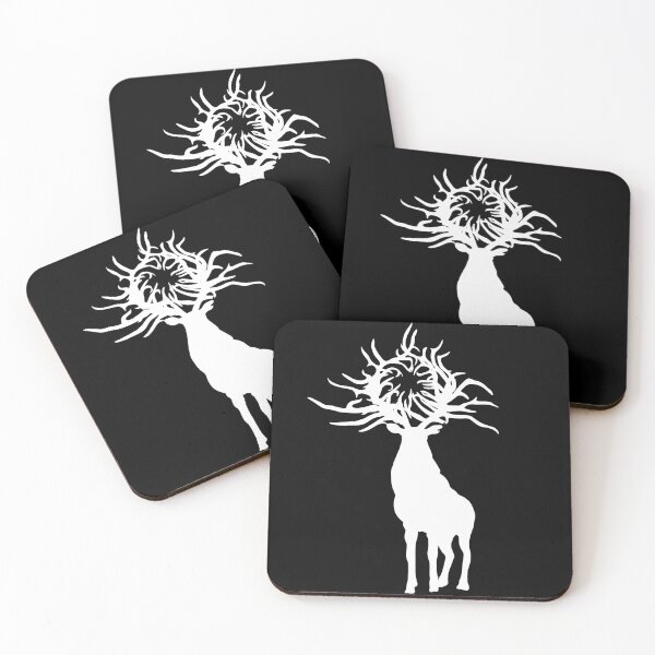 Item preview, Morozova's Stag White Silhouette designed and sold by RockyCreekArt.