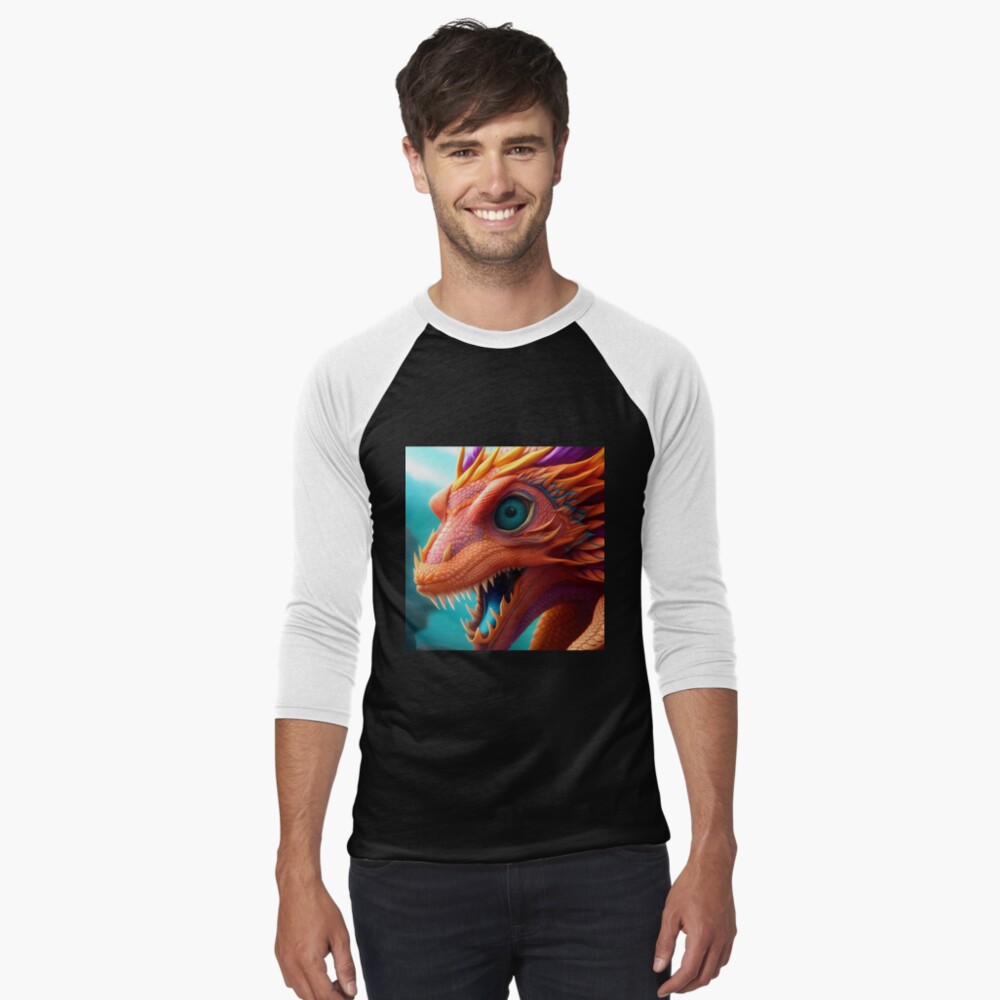 Item preview, Baseball ¾ Sleeve T-Shirt designed and sold by dragynrain.