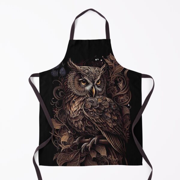 Item preview, Tattoo fantasy owl artwork designed and sold by TourDePassion.