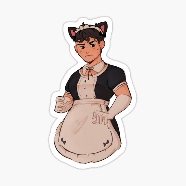 Catboy Maid Softwilly Sticker Sticker