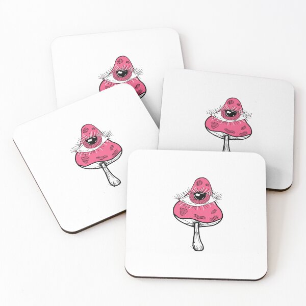 Item preview, Pink Spotted Mushroom with Eye designed and sold by NeonPinkTears.