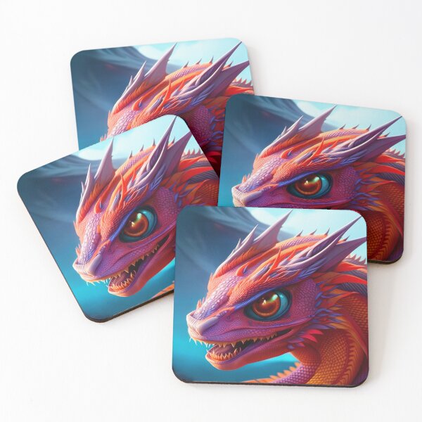 Item preview, Red and Purple Dragon with Red Eyes designed and sold by dragynrain.
