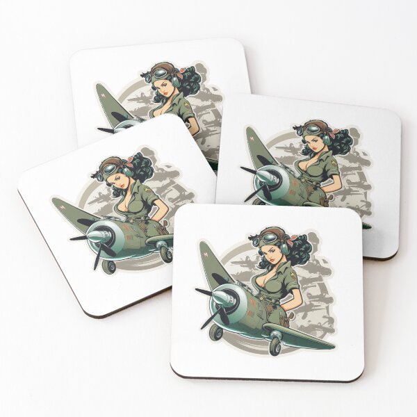 Item preview, WWII Airplane Pinup Girl designed and sold by CombatCreatives.