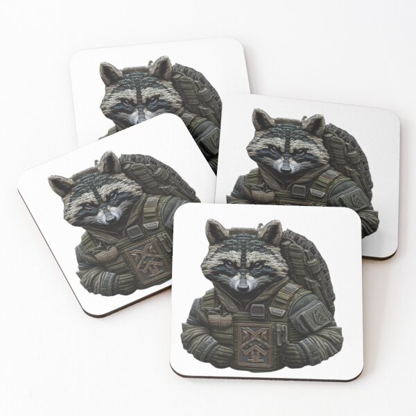 Item preview, embroidered chevron with a special forces raccoon designed and sold by TaibVVS.