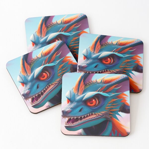 Item preview, Ferocious Blue Dragon with Red Eyes designed and sold by dragynrain.