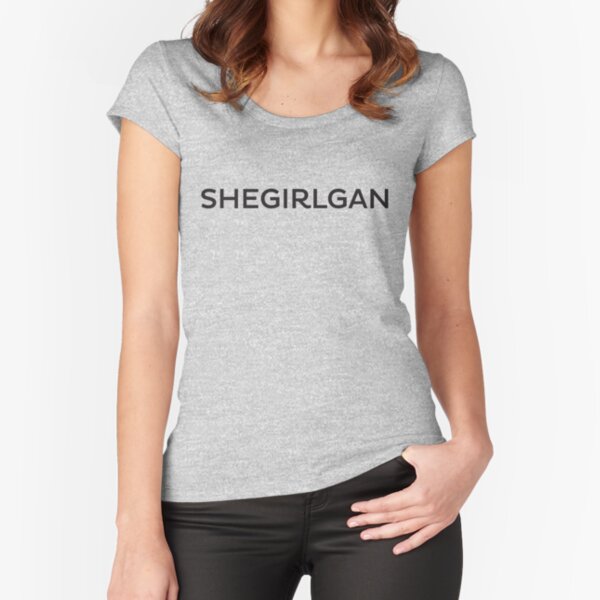 Shegirlgan from Sheboygan Fitted Scoop T-Shirt