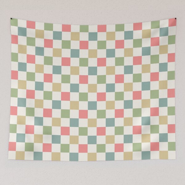 Item preview, Fun Multicolored Checkered Seamless Pattern designed and sold by CreativeDraws42.