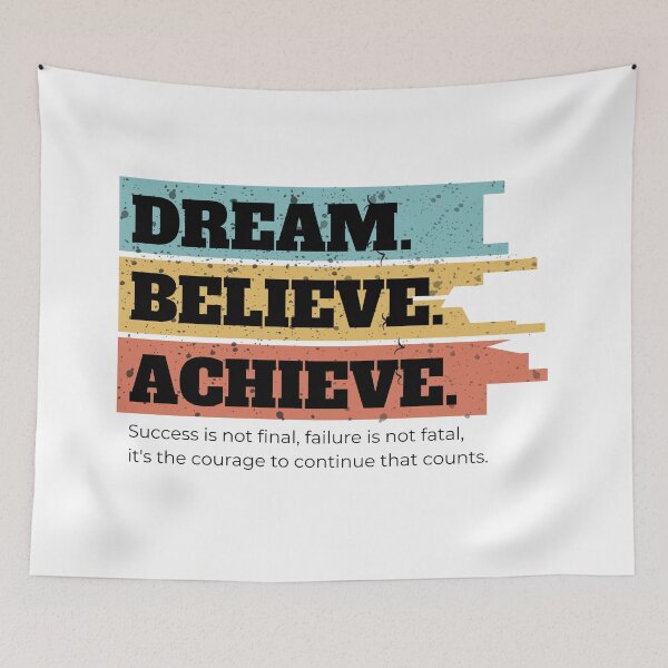 Item preview, Dream, believe, achieve. designed and sold by BobbyTee Merch.