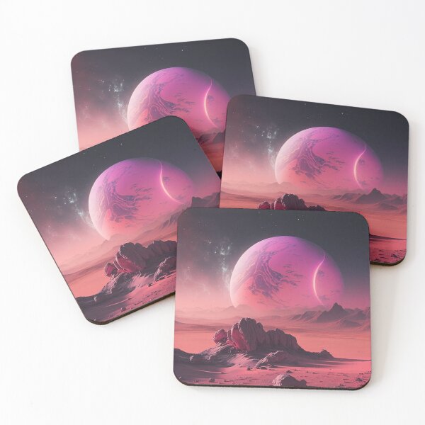 Item preview, Pink desert galaxy big planet designed and sold by NxtGenArt.