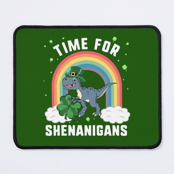 Item preview, Time For Shenanigans Dinosaur T Rex St Patricks Day designed and sold by QueenOfPrint.