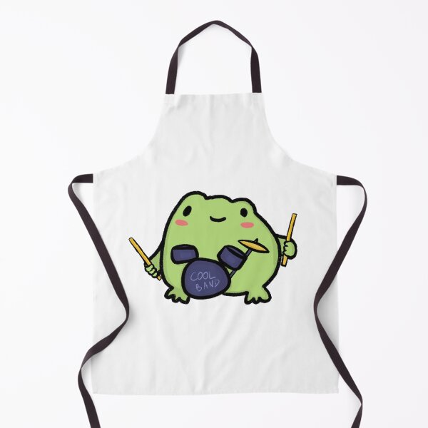 Item preview, cute frog with drums designed and sold by sticky-turtle.