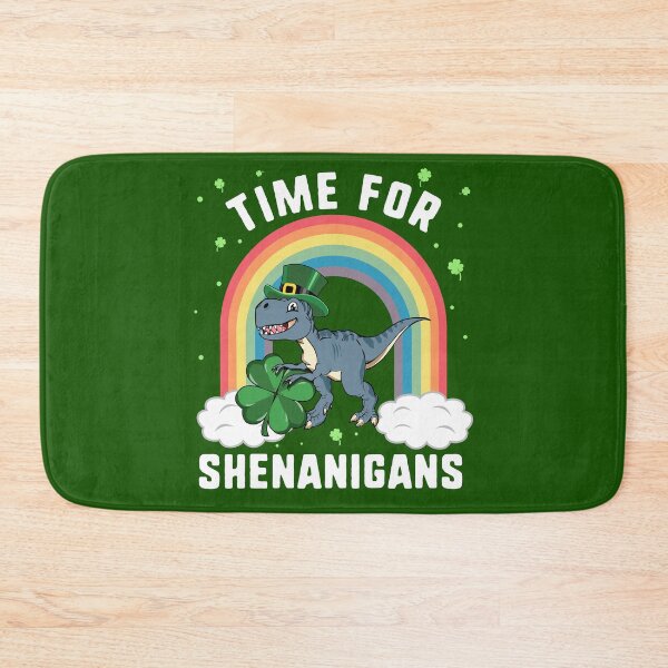 Item preview, Time For Shenanigans Dinosaur T Rex St Patricks Day designed and sold by QueenOfPrint.